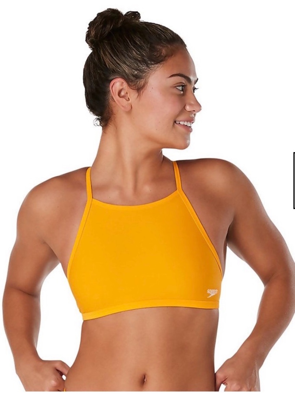 Speedo Women's Solid Double Lace Back-Tangerine M New with Tags